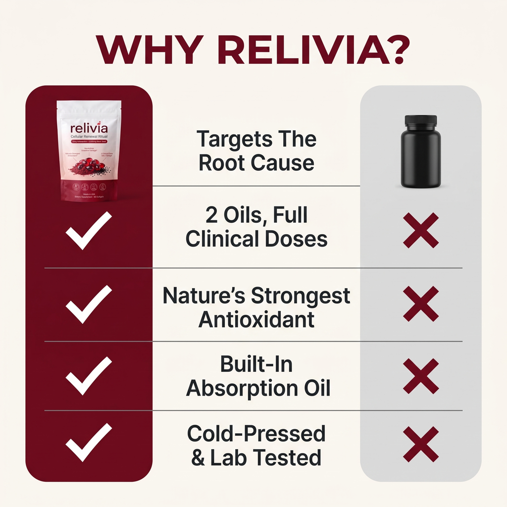 Relivia Cellular Renewal Ritual | Astaxanthin & Black Seed Oil